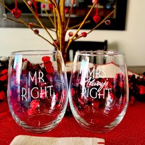 Mr. Right and Mrs. Always Right glasses